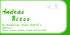 andras miess business card